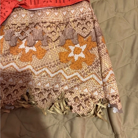 DISNEY MOANA COSTUME GIRLS SIZE 4-6X  Skirt And Matching Shirt Cosplay Theater - Picture 3 of 10